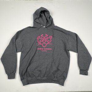 Pink Panther MGM Metro Goldwyn Mayer Owen Corning Sweatshirt Hoodie XL Gray 2022